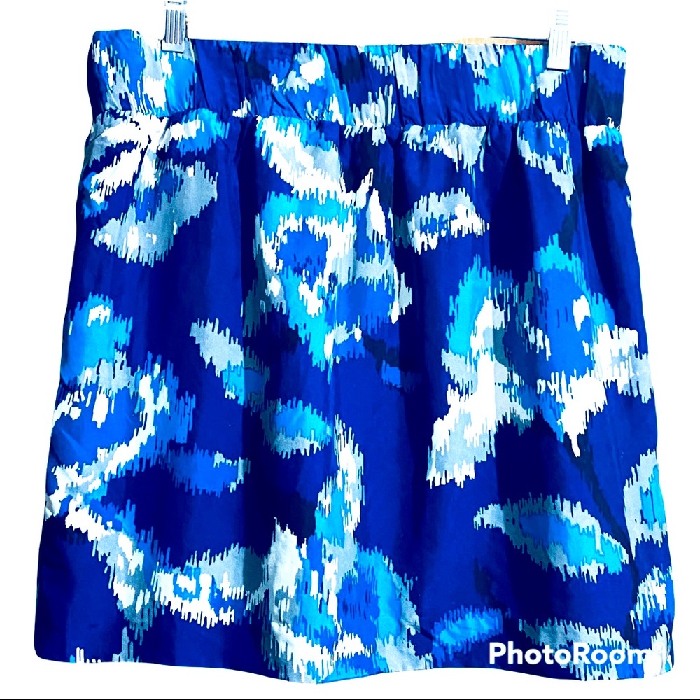 LOFT Ann Taylor Silk Skirt with pockets Size S Fully lined Elastic waist…